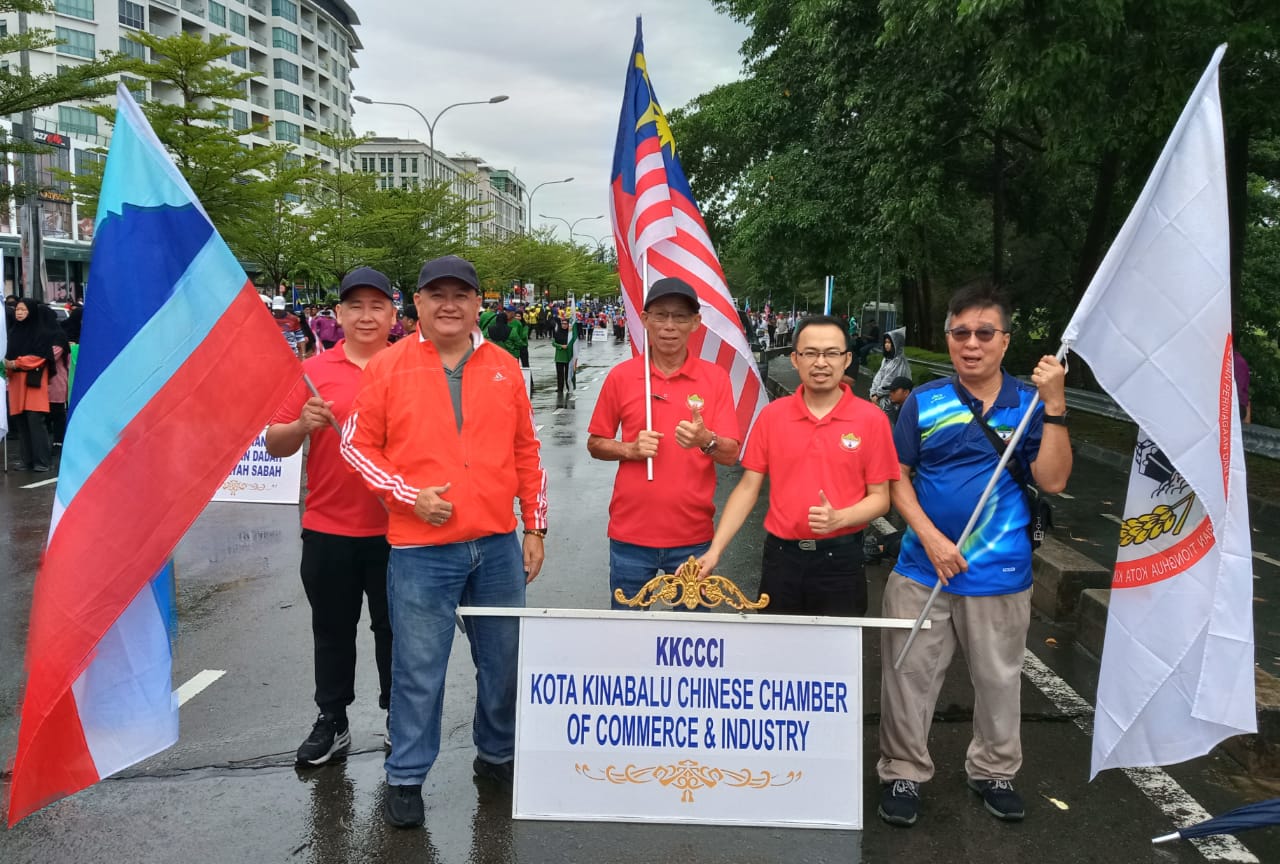 29th Aug 2024-KKCCCI participating in the final rehearsal of the 2024 state-level National Day and Sabah Day parade